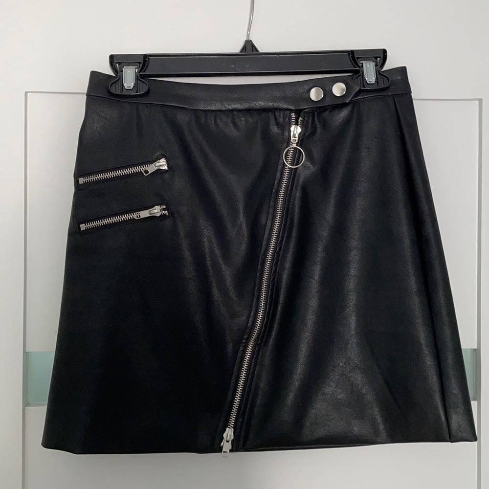 FAUX leather skirt